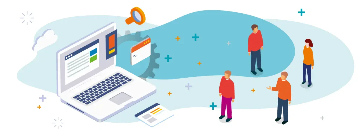 SEO・AIO対策をイメージしたイラスト