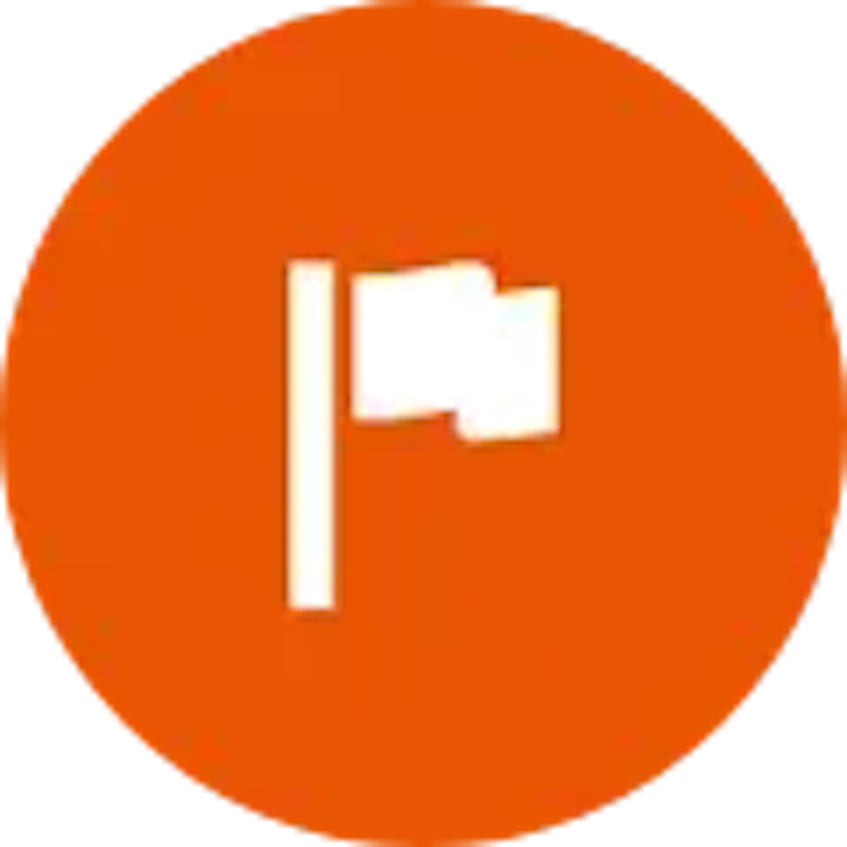 フラッグが揺れているゴールを示すイラスト