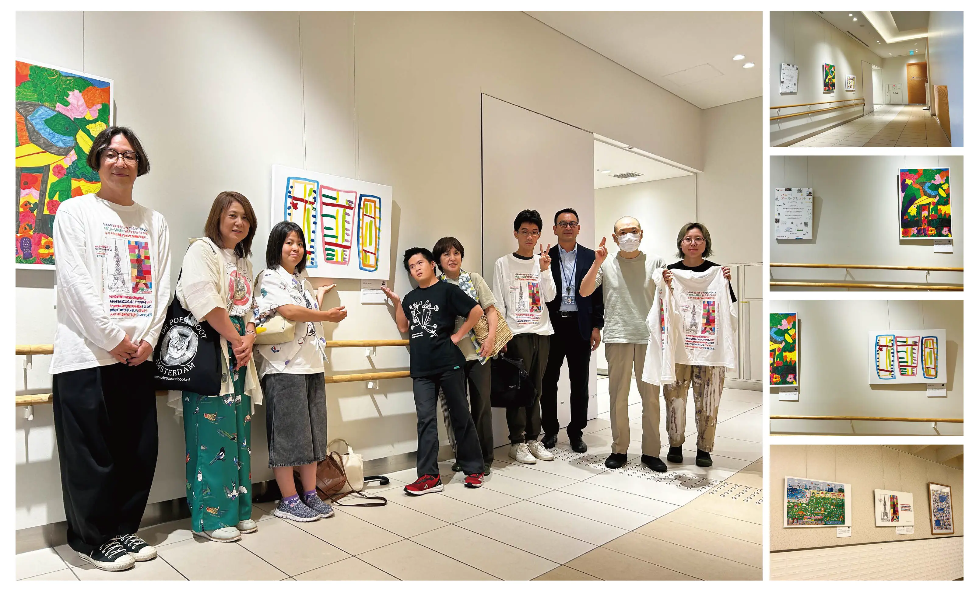 アール‧ブリュット常設展にて作家のみなさんとともに