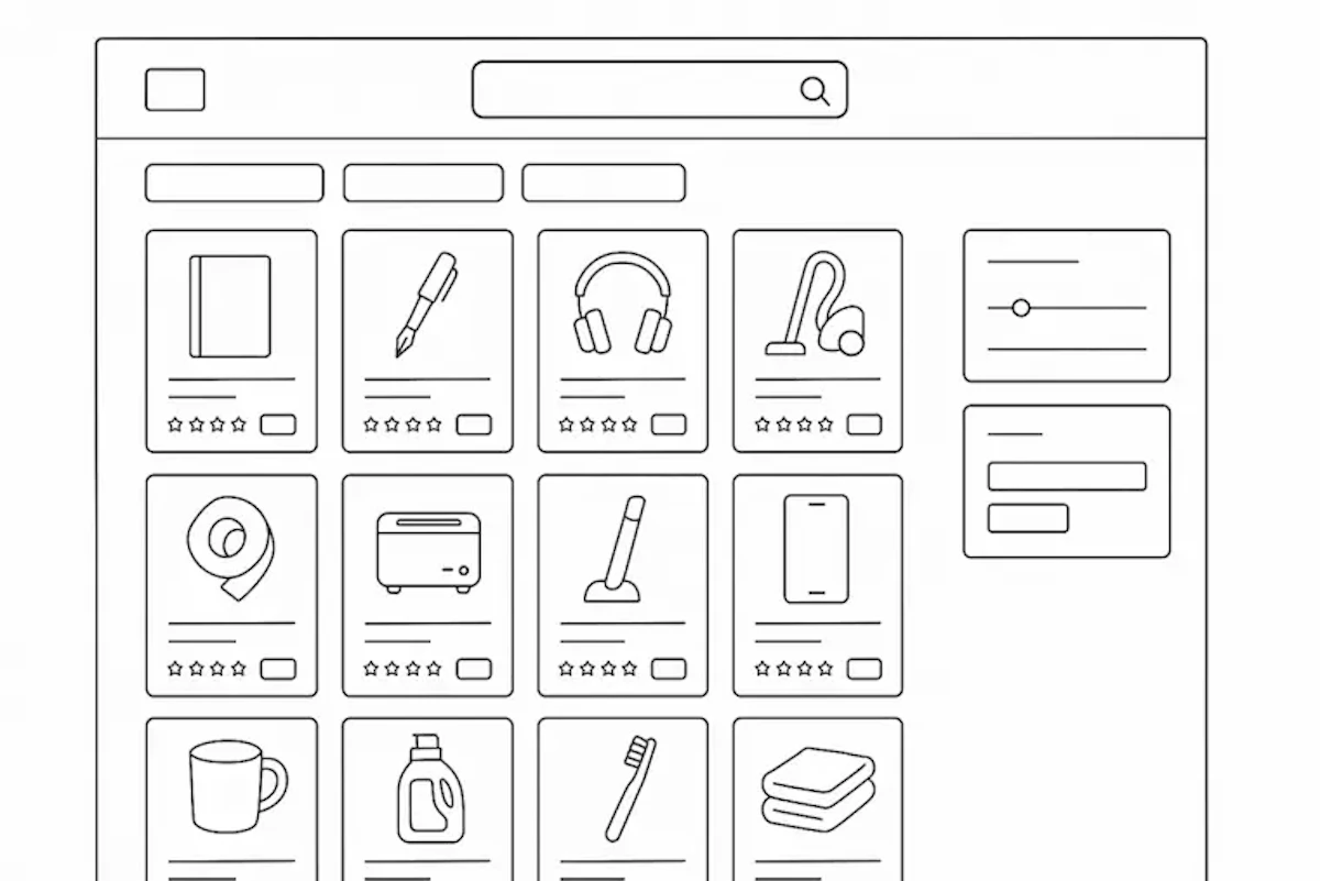 ECサイトのイメージイラスト