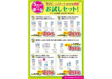 お試しセットの内容が掲載されたイメージ画像