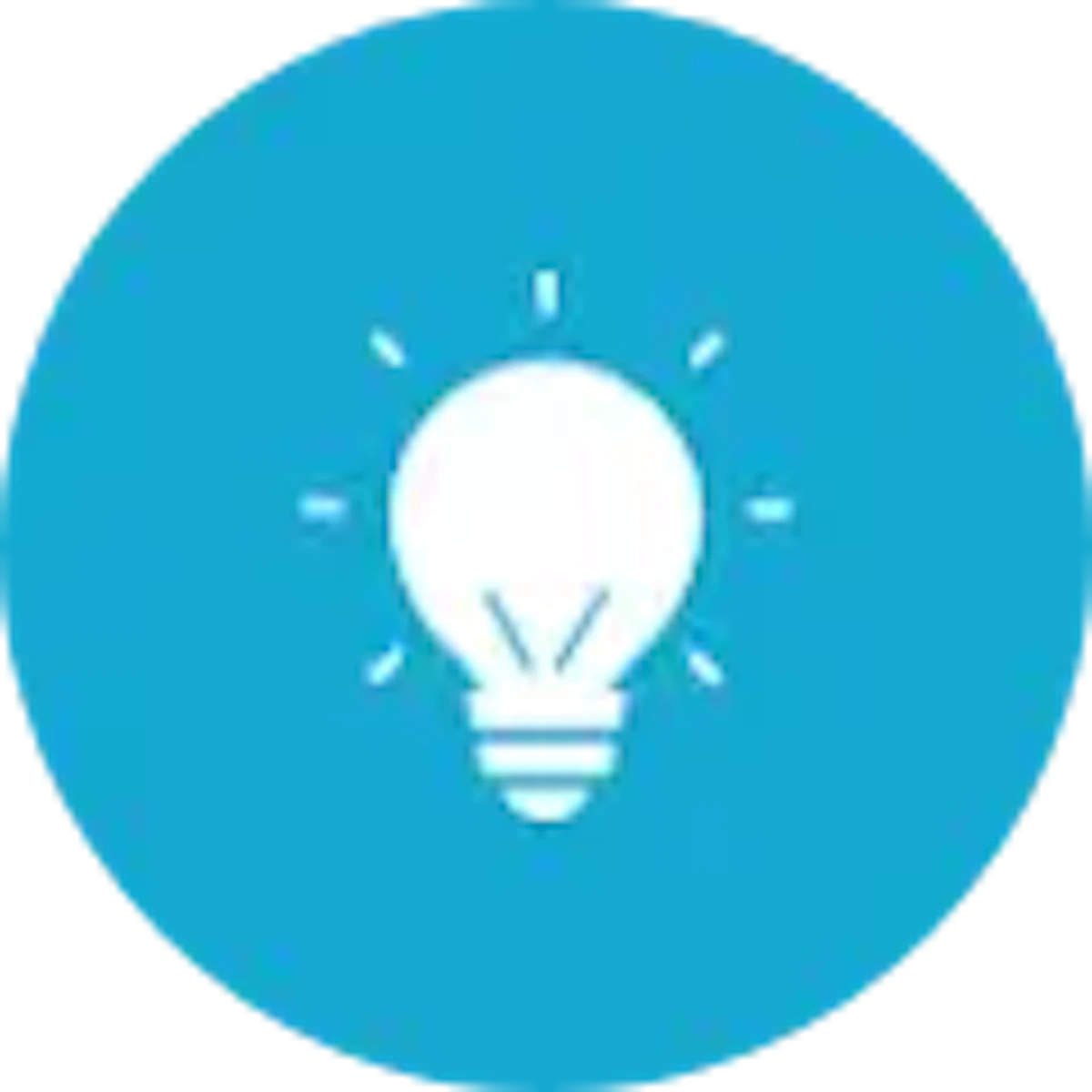 電球が光り、アイデアを表しているイラスト