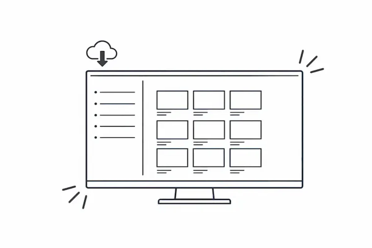 常に最新のカタログ情報を更新できる様子を示したイラスト