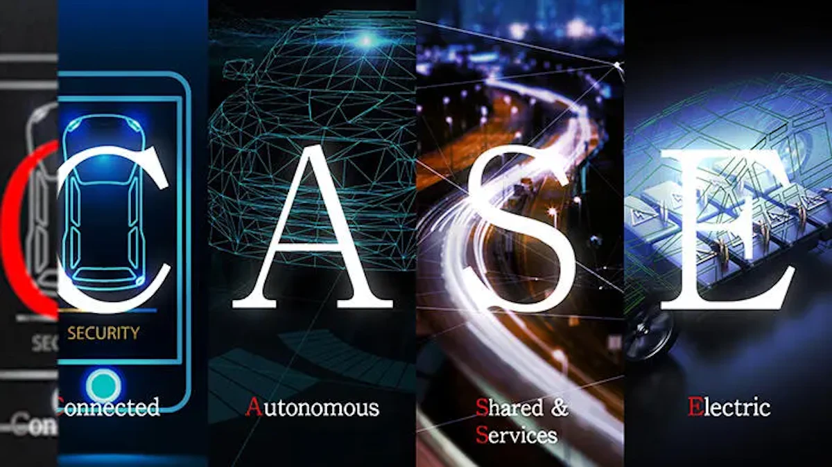 動画の一部で、CASEというテキストと様々なイメージが表示されている画像