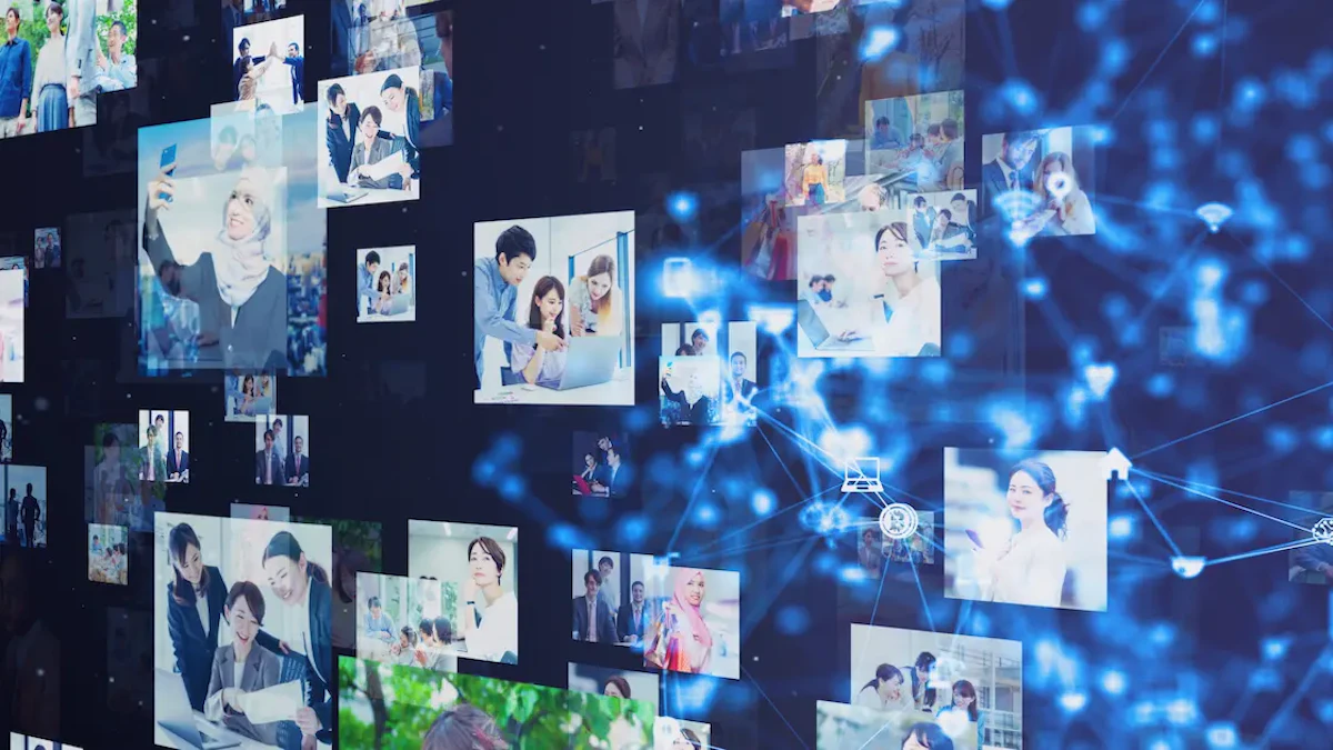 動画を様々な用途で活用しているイメージ