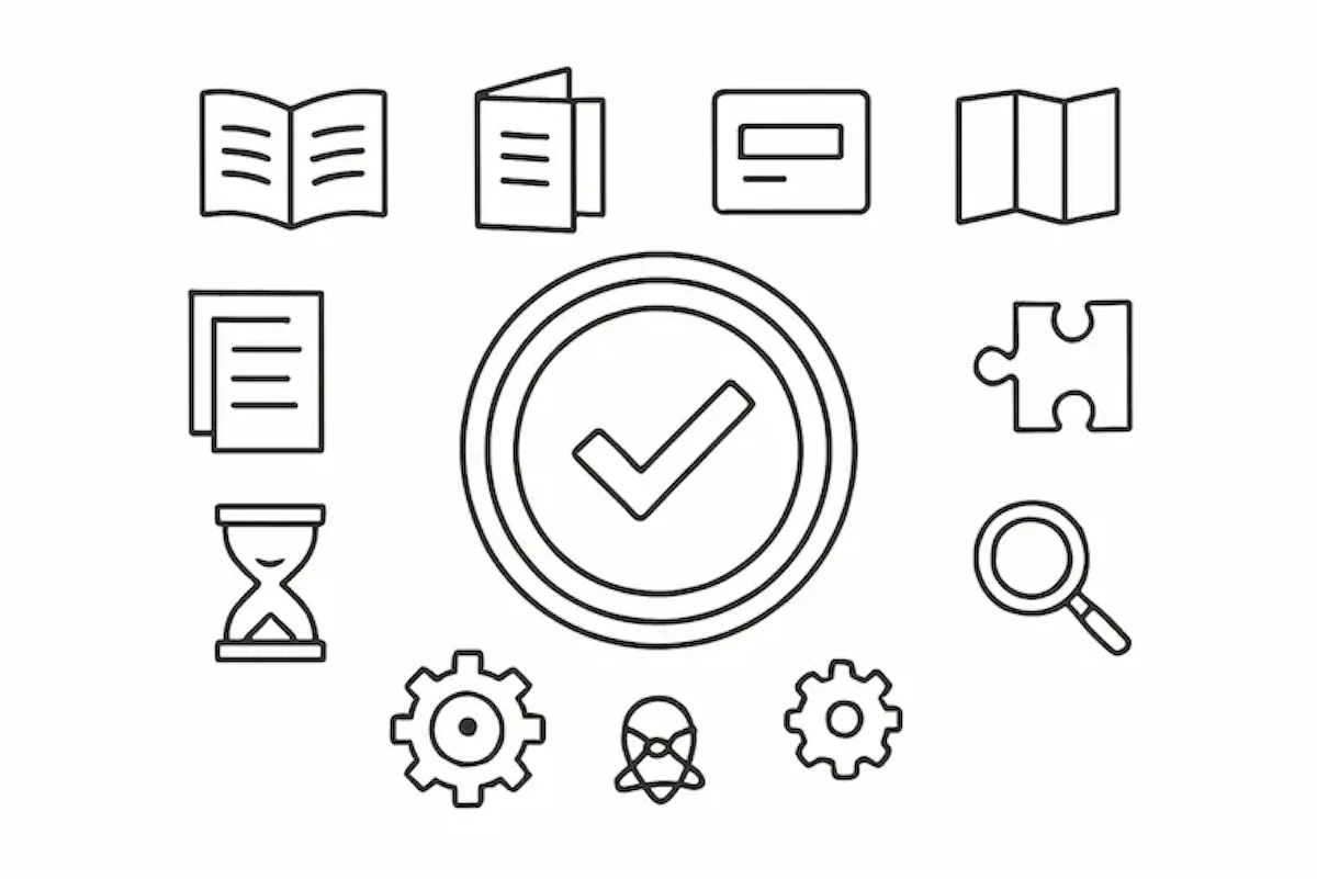 謎解き印刷物のノウハウと経験を有していることを示したイラスト