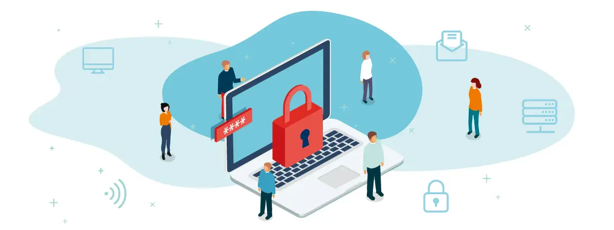 セキュリティ対策をイメージしたイラスト