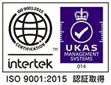 ISO 9001認証登録証